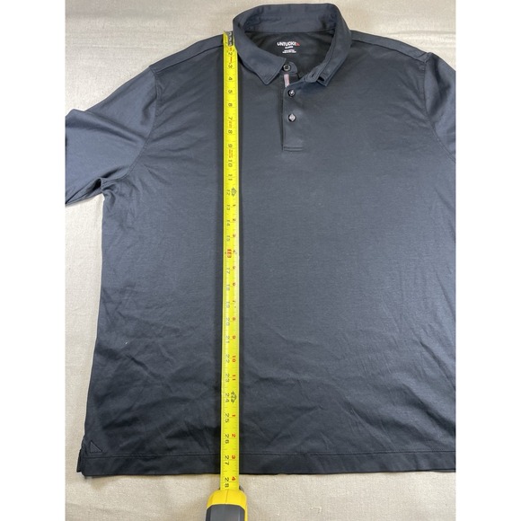 UnTuckit Men's Black Long Sleeve Cotton Polo Shirt XL‎ Preppy Dadcore Pullover - Picture 6 of 10